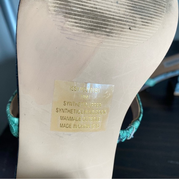 STEVE MADDEN snake skin print strappy open toe heels size 10M - Picture 9 of 15
